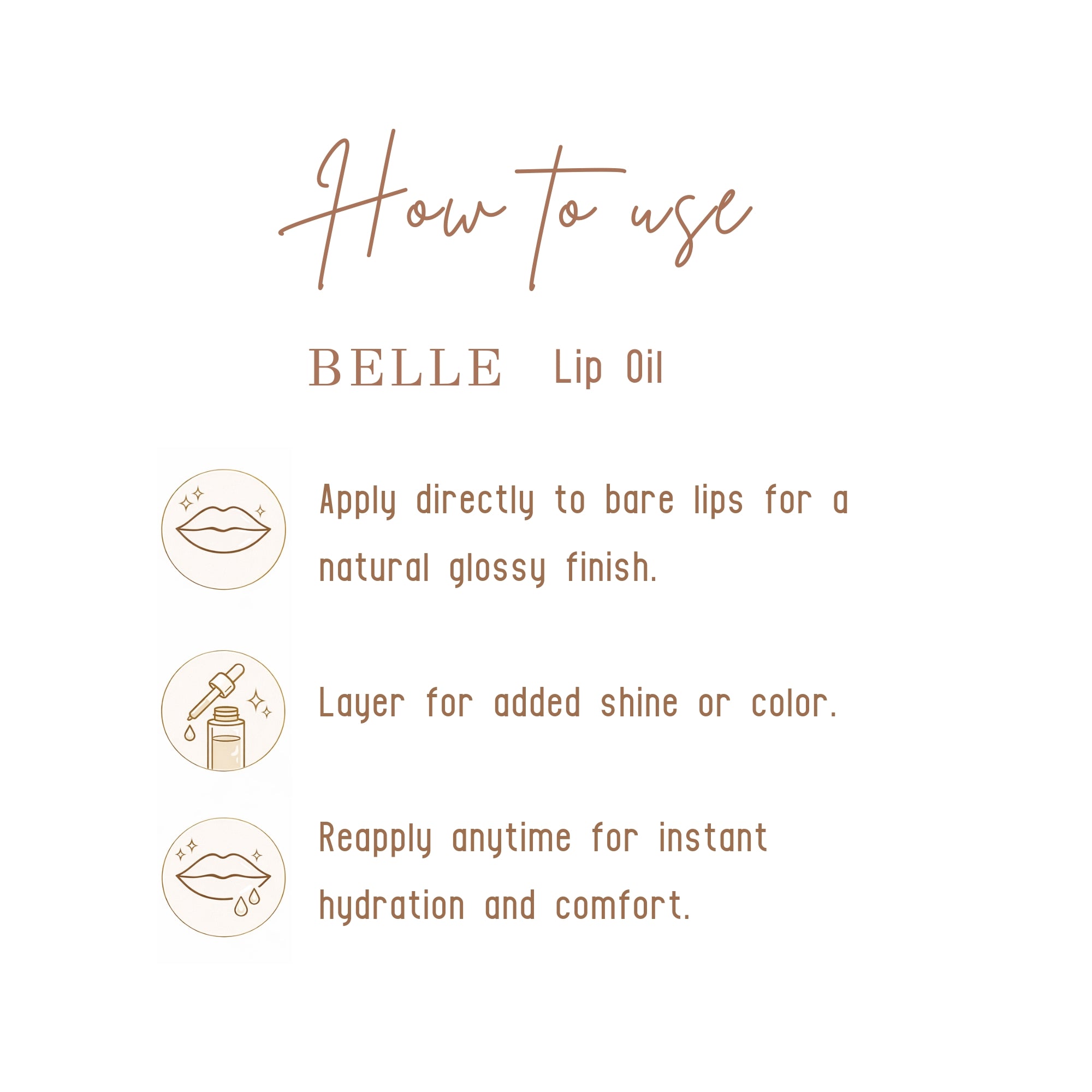BELLE Lip Oil | Color-Changing & Tinted Shades