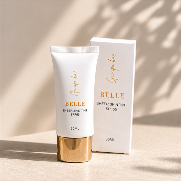 BELLE Sheer Skin Tint SPF55 PA++++ (CC Tint) - Sunscreen