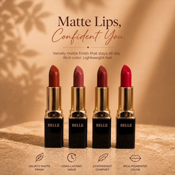 BELLE Matte Perfection Lipstick