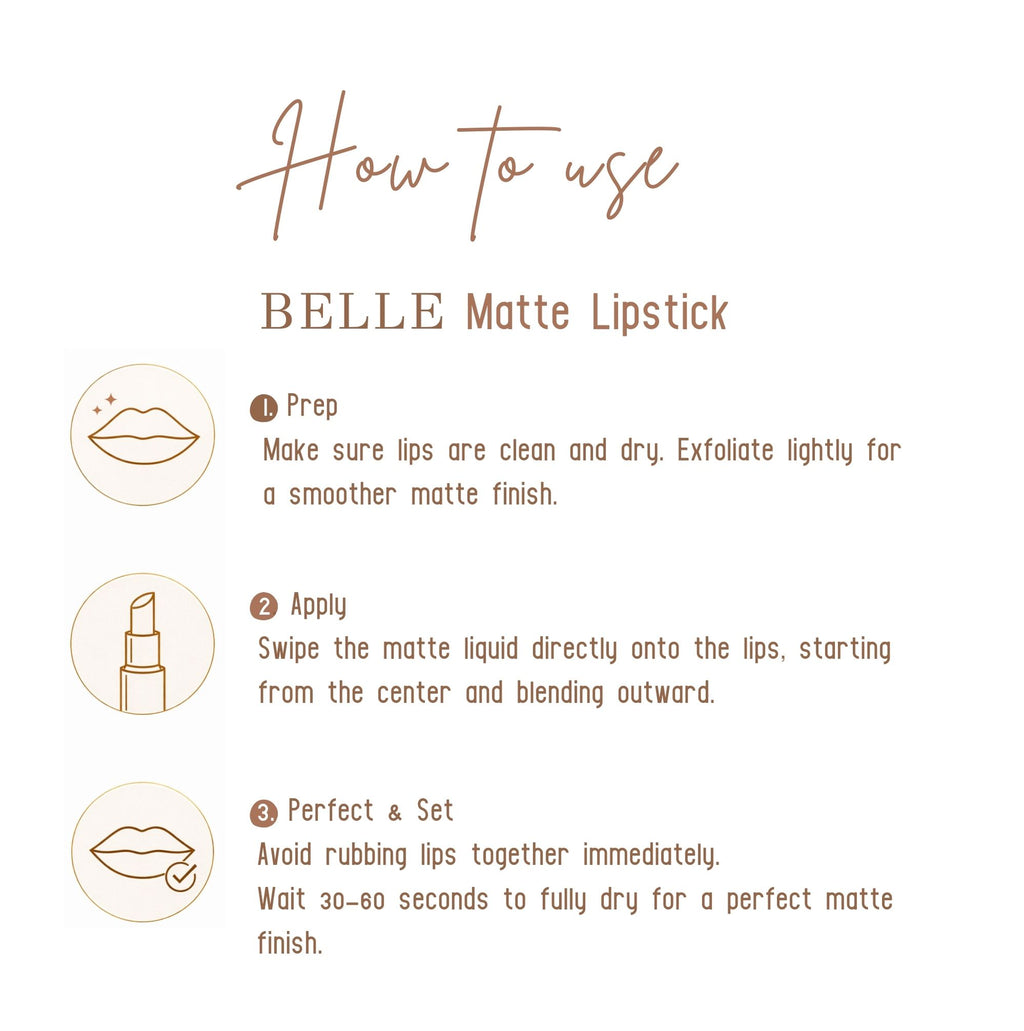 BELLE Matte Liquid Lipstick |  Pigmented